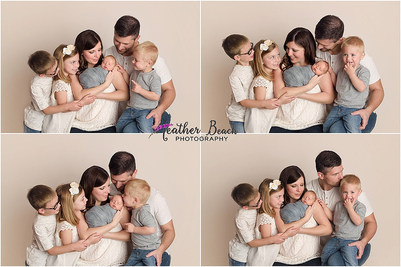newborn photos, family of 6, Madison baby photographer, Sun Prairie newborn photographer