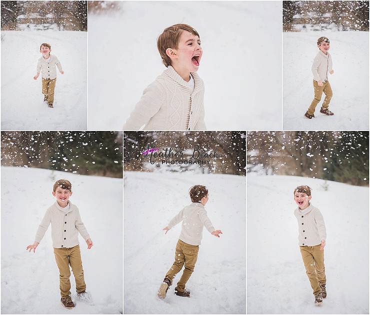 Sun Prairie family photographer, Madison family photographer, Sun Prairie portrait photographer, Sun Prairie child photographer, outdoor photography, snow portraits, snow photo session, family of 3, boy, christmas photos 