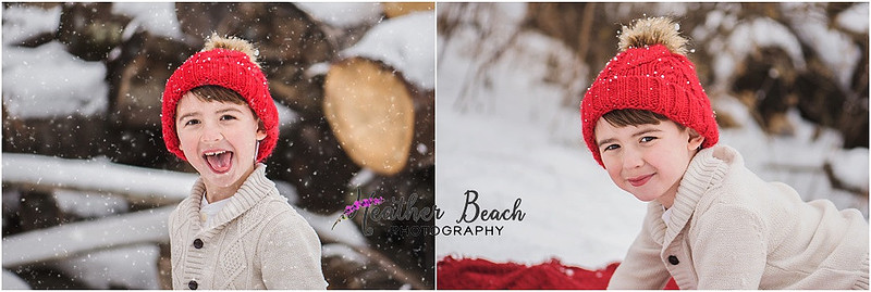 Sun Prairie family photographer, Madison family photographer, Sun Prairie portrait photographer, Sun Prairie child photographer, outdoor photography, snow portraits, snow photo session, family of 3, boy, christmas photos 