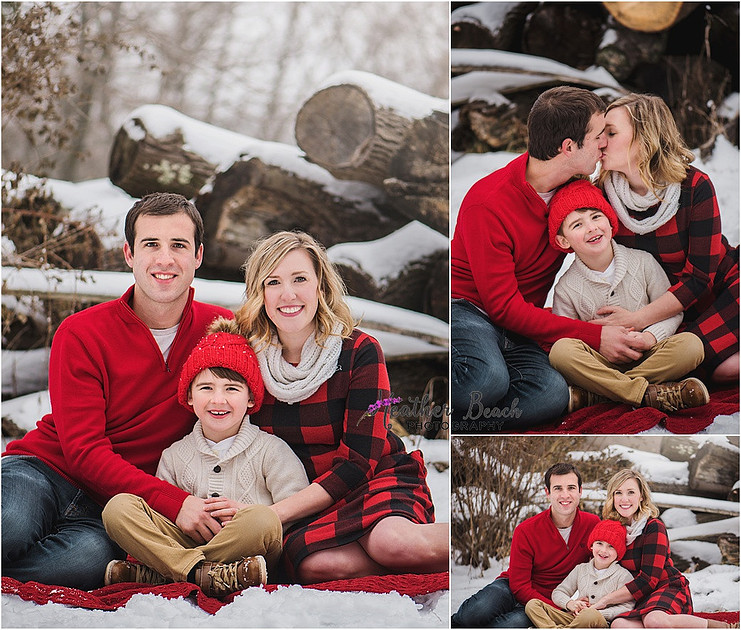 Sun Prairie family photographer, Madison family photographer, Sun Prairie portrait photographer, Sun Prairie child photographer, outdoor photography, snow portraits, snow photo session, family of 3, boy, christmas photos 
