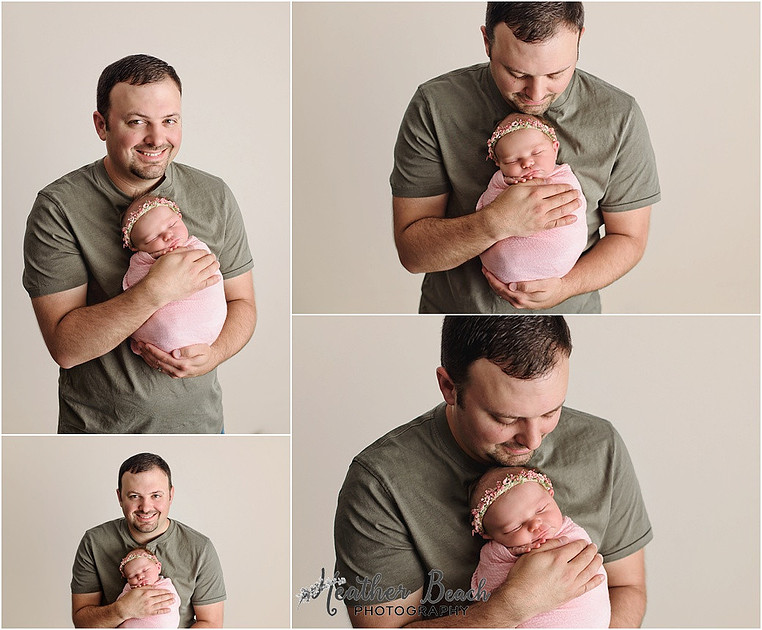 Baby girl, three girls, sisters, newborn with family, Sun Prairie newborn photographer, newborn photography, Sun Prairie portrait photographer, Madison newborn photographer, baby in pink