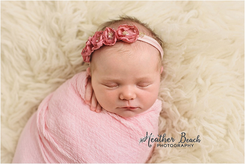 Baby girl, three girls, sisters, newborn with family, Sun Prairie newborn photographer, newborn photography, Sun Prairie portrait photographer, Madison newborn photographer, baby in pink