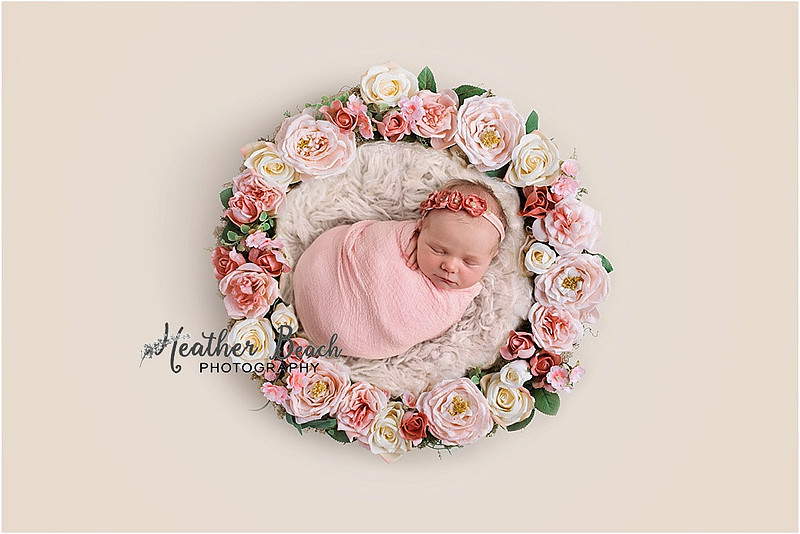 Baby girl, three girls, sisters, newborn with family, Sun Prairie newborn photographer, newborn photography, Sun Prairie portrait photographer, Madison newborn photographer, baby in pink
