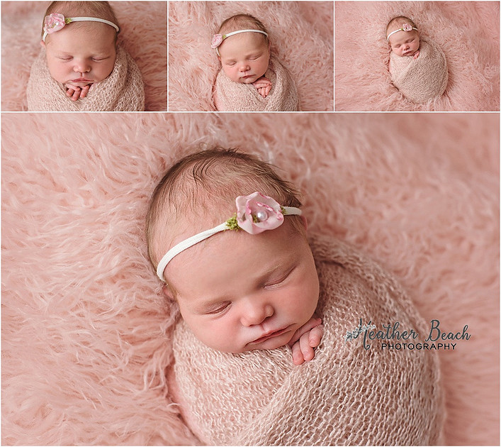 Baby girl, three girls, sisters, newborn with family, Sun Prairie newborn photographer, newborn photography, Sun Prairie portrait photographer, Madison newborn photographer, baby in pink